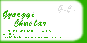 gyorgyi chmelar business card